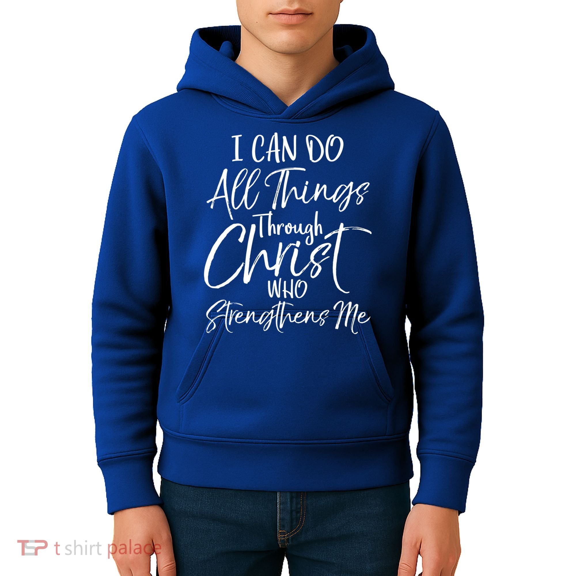 I Can Do All Things Through Christ Who Strengthens Me Cool Gift Kids Hoodie