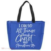 I Can Do All Things Through Christ Who Strengthens Me Cool Gift Tote Bag thumb 0