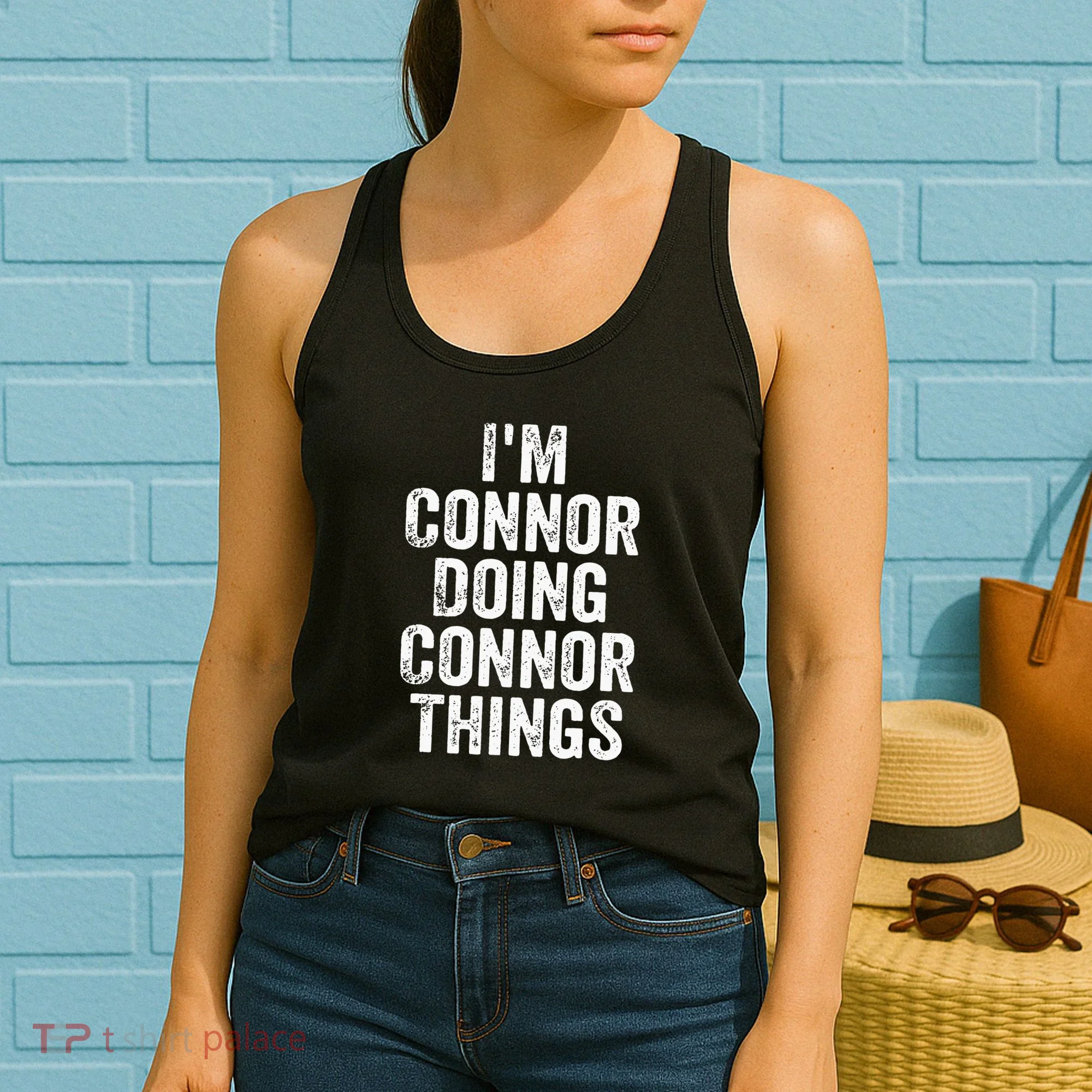 IM Connor Doing Connor Things Personalized First Name Women's Tank Top