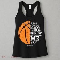 I Can Do All Things Through Christ Who Strengthens Me Basketball Women's Tank Top thumb 3