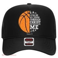 I Can Do All Things Through Christ Who Strengthens Me Basketball Hat thumb 0