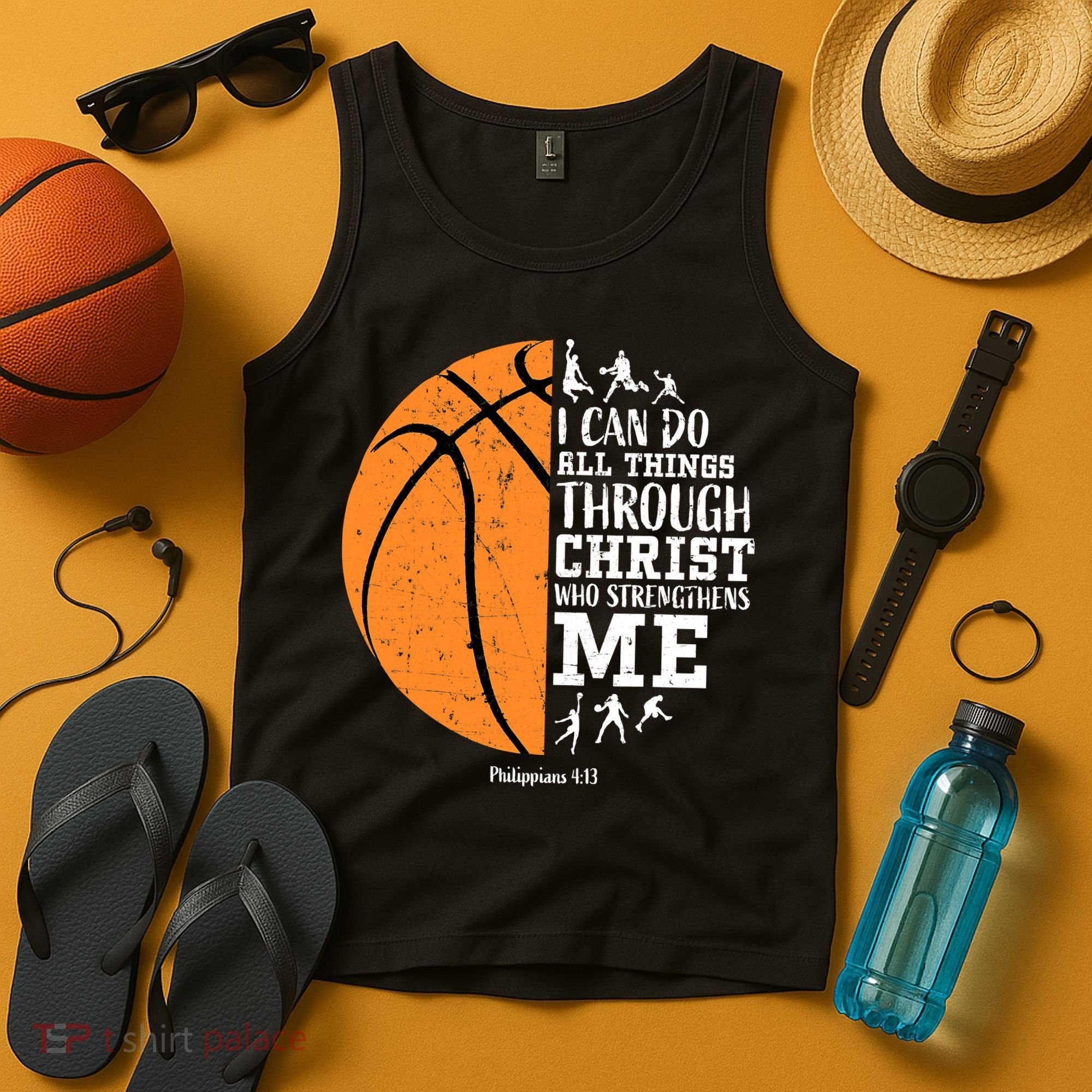 I Can Do All Things Through Christ Who Strengthens Me Basketball Tank Top