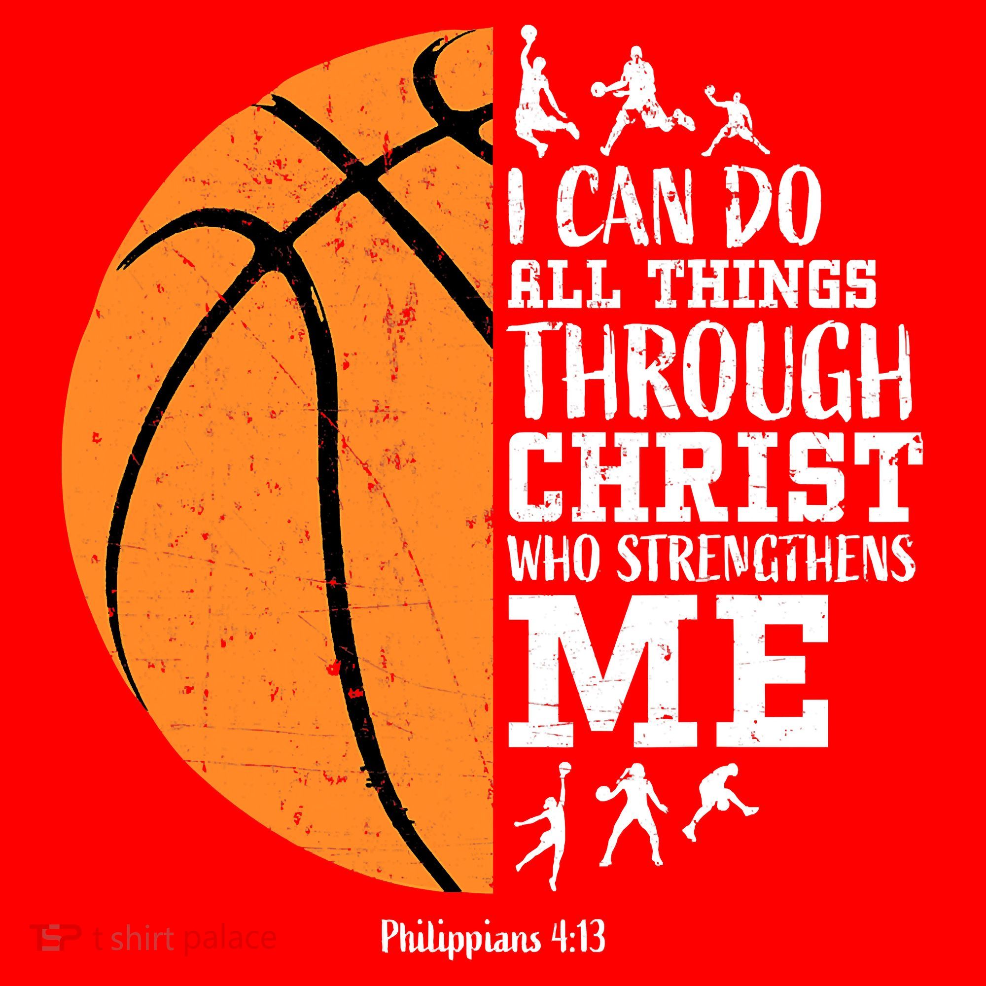 I Can Do All Things Through Christ Who Strengthens Me Basketball Santa Hat