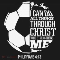 I Can Do All Things Through Christ Soccer Player Christian Backpack thumb 2