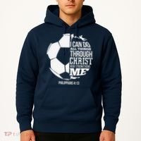 I Can Do All Things Through Christ Soccer Player Christian Hoodie thumb 2