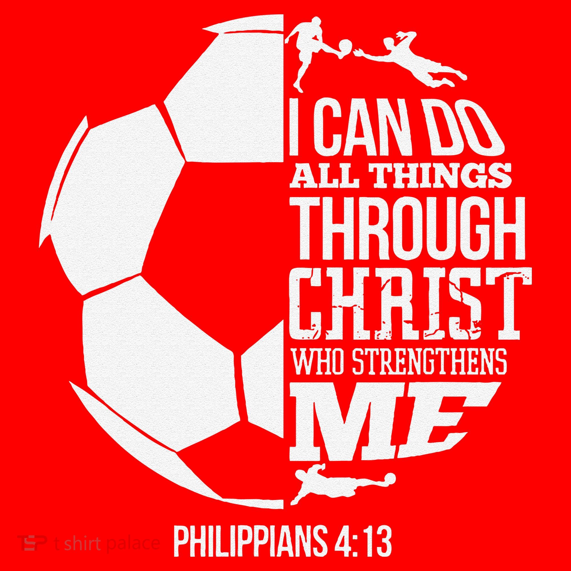 I Can Do All Things Through Christ Soccer Player Christian Santa Hat