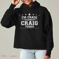 Im Craig Doing Craig Things Ladies Heavyweight Boxy Pullover Hoodie thumb 0