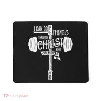 I Can Do All Things Through Christ Christian Bible Workout Mousepad thumb 0