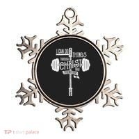 I Can Do All Things Through Christ Christian Bible Workout Ornament thumb 0