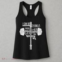 I Can Do All Things Through Christ Christian Bible Workout Women's Tank Top thumb 3