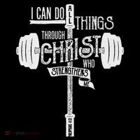 I Can Do All Things Through Christ Christian Bible Workout Baby Bodysuit thumb 2