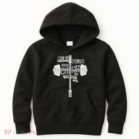 I Can Do All Things Through Christ Christian Bible Workout Kids Hoodie thumb 0