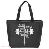 I Can Do All Things Through Christ Christian Bible Workout Tote Bag thumb 0