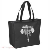 I Can Do All Things Through Christ Christian Bible Workout Tote Bag thumb 2
