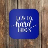 I Can Do Hard Things Gym Motivation Fitness Inspirational Meaningful Gift Coaster thumb 0