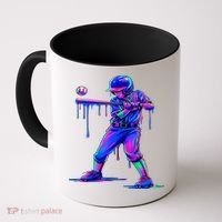 Ice Cream Drip Baseball Melting Bat Player Coffee Mug thumb 0