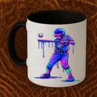 Ice Cream Drip Baseball Melting Bat Player Coffee Mug thumb 2