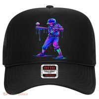 Ice Cream Drip Baseball Melting Bat Player Hat thumb 0