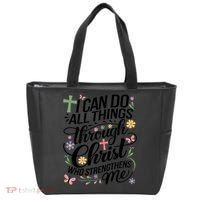 I Can Do All Things Through Christ Religious Christian Faith Tote Bag thumb 0