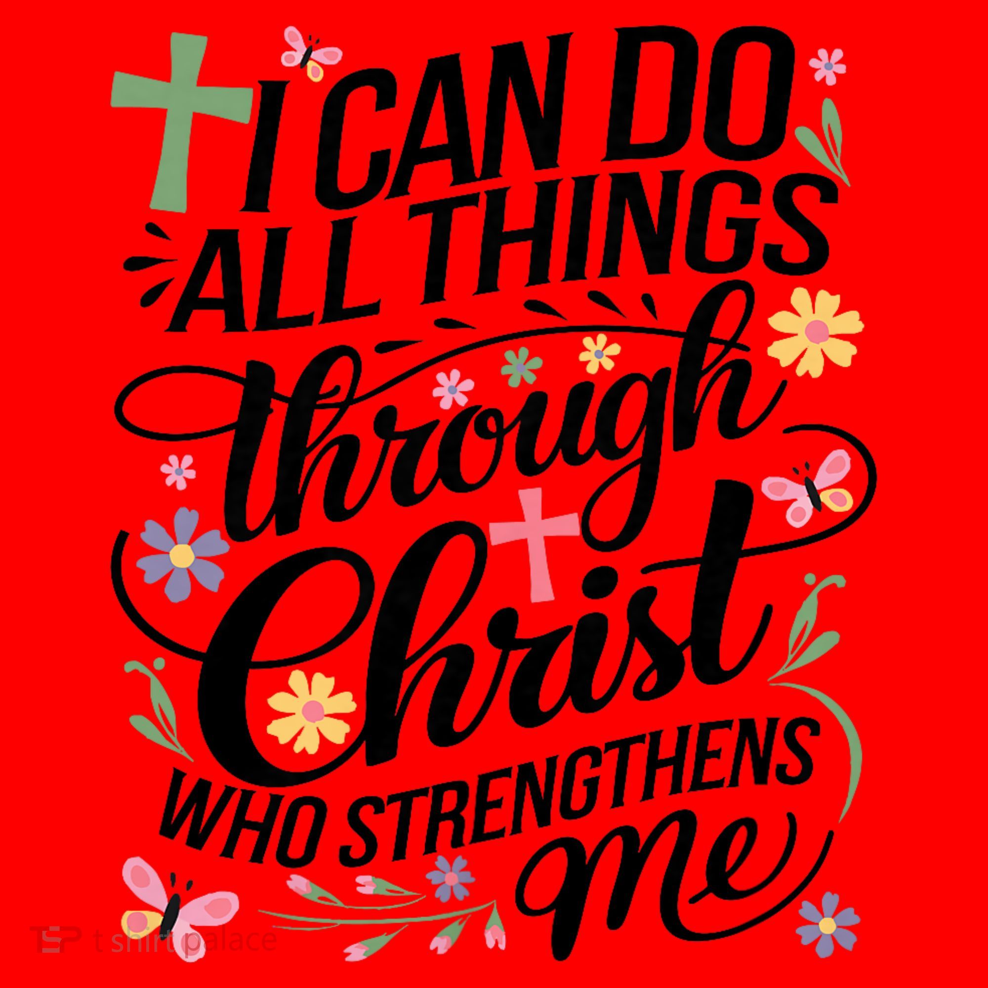 I Can Do All Things Through Christ Religious Christian Faith Santa Hat