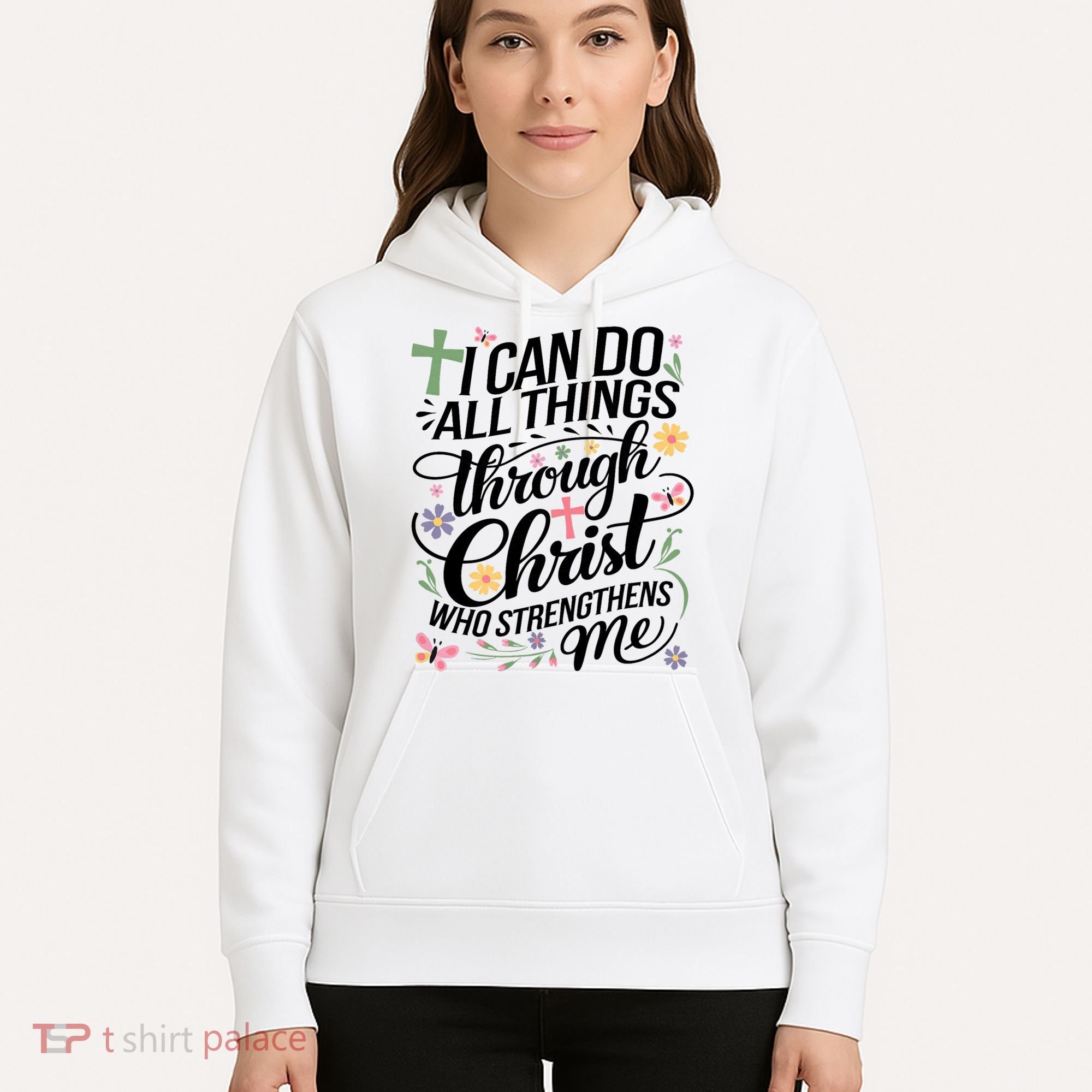 I Can Do All Things Through Christ Religious Christian Faith Hoodie