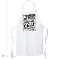 I Can Do All Things Through Christ Religious Christian Faith Apron thumb 0