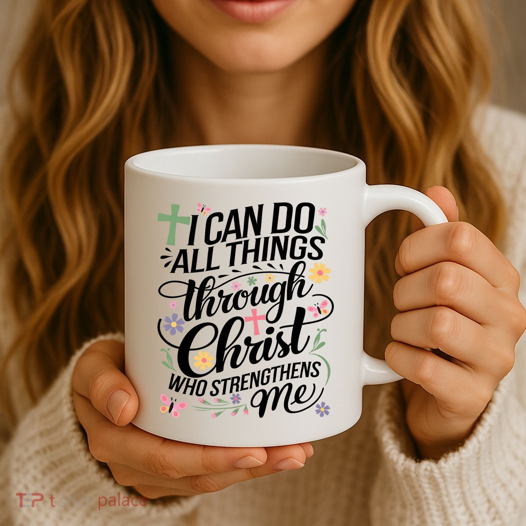 I Can Do All Things Through Christ Religious Christian Faith Coffee Mug