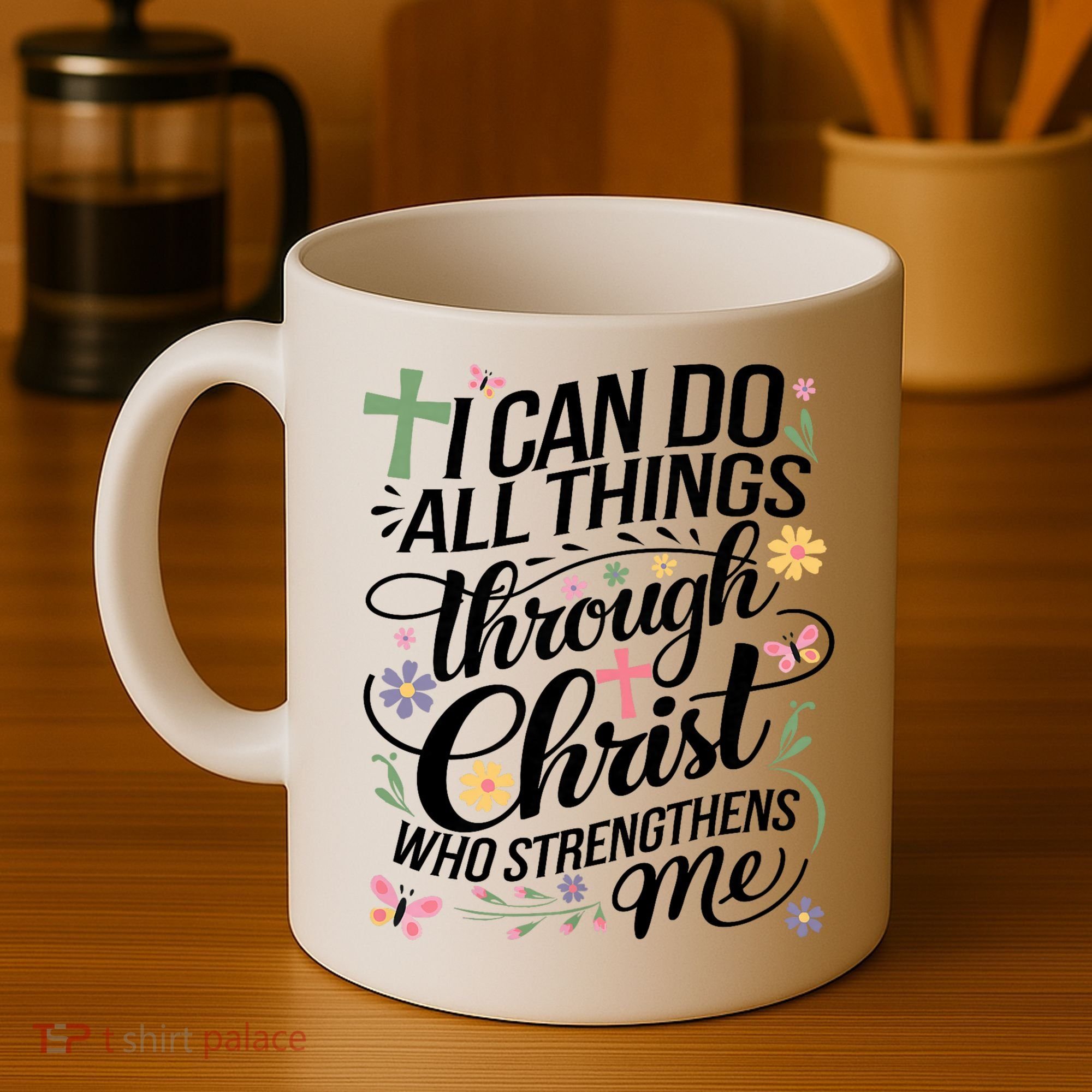 I Can Do All Things Through Christ Religious Christian Faith Coffee Mug