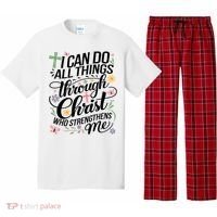 I Can Do All Things Through Christ Religious Christian Faith Pajama Set thumb 0