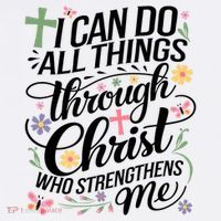 I Can Do All Things Through Christ Religious Christian Faith Women's Hoodie thumb 2