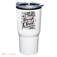 I Can Do All Things Through Christ Religious Christian Faith Tumbler thumb 0