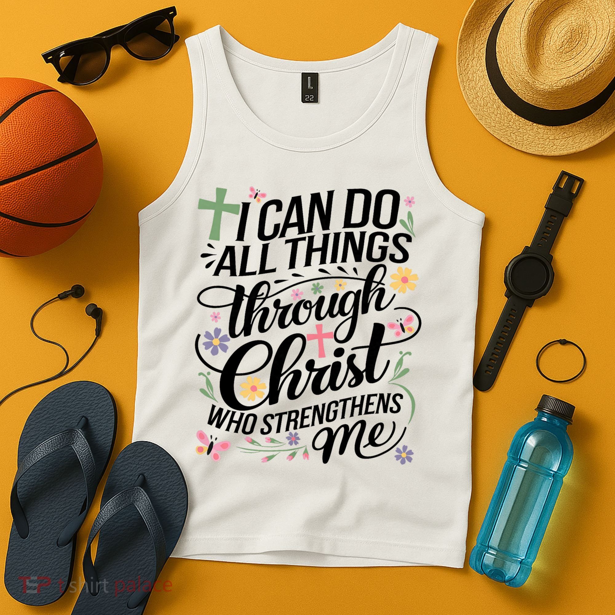 I Can Do All Things Through Christ Religious Christian Faith Tank Top
