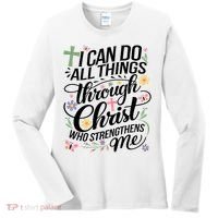I Can Do All Things Through Christ Religious Christian Faith Women's Long Sleeve Shirt thumb 0