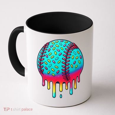 Ice Cream Drip Baseball Stuff Baseball Coffee Mug