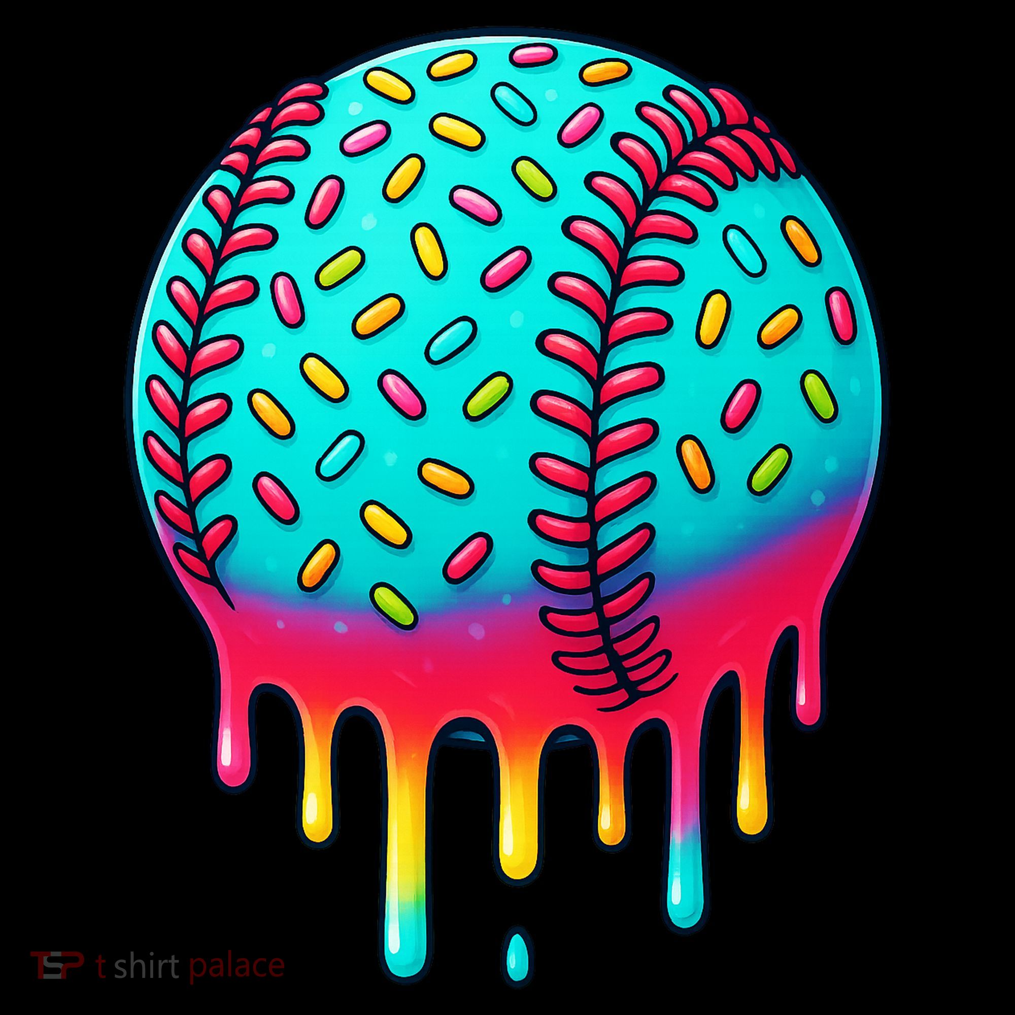 Ice Cream Drip Baseball Stuff Baseball Coffee Mug