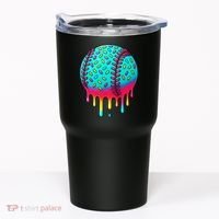 Ice Cream Drip Baseball Stuff Baseball Tumbler thumb 0