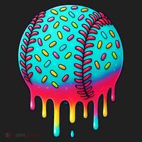 Ice Cream Drip Baseball Stuff Baseball Tumbler thumb 3