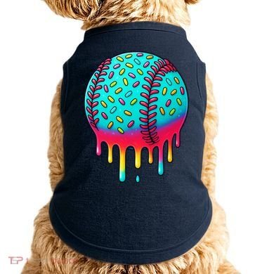 Ice Cream Drip Baseball Stuff Baseball Doggie Tank