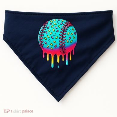 Ice Cream Drip Baseball Stuff Baseball USA-Made Doggie Bandana