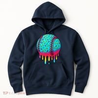 Ice Cream Drip Baseball Stuff Baseball Hoodie thumb 0
