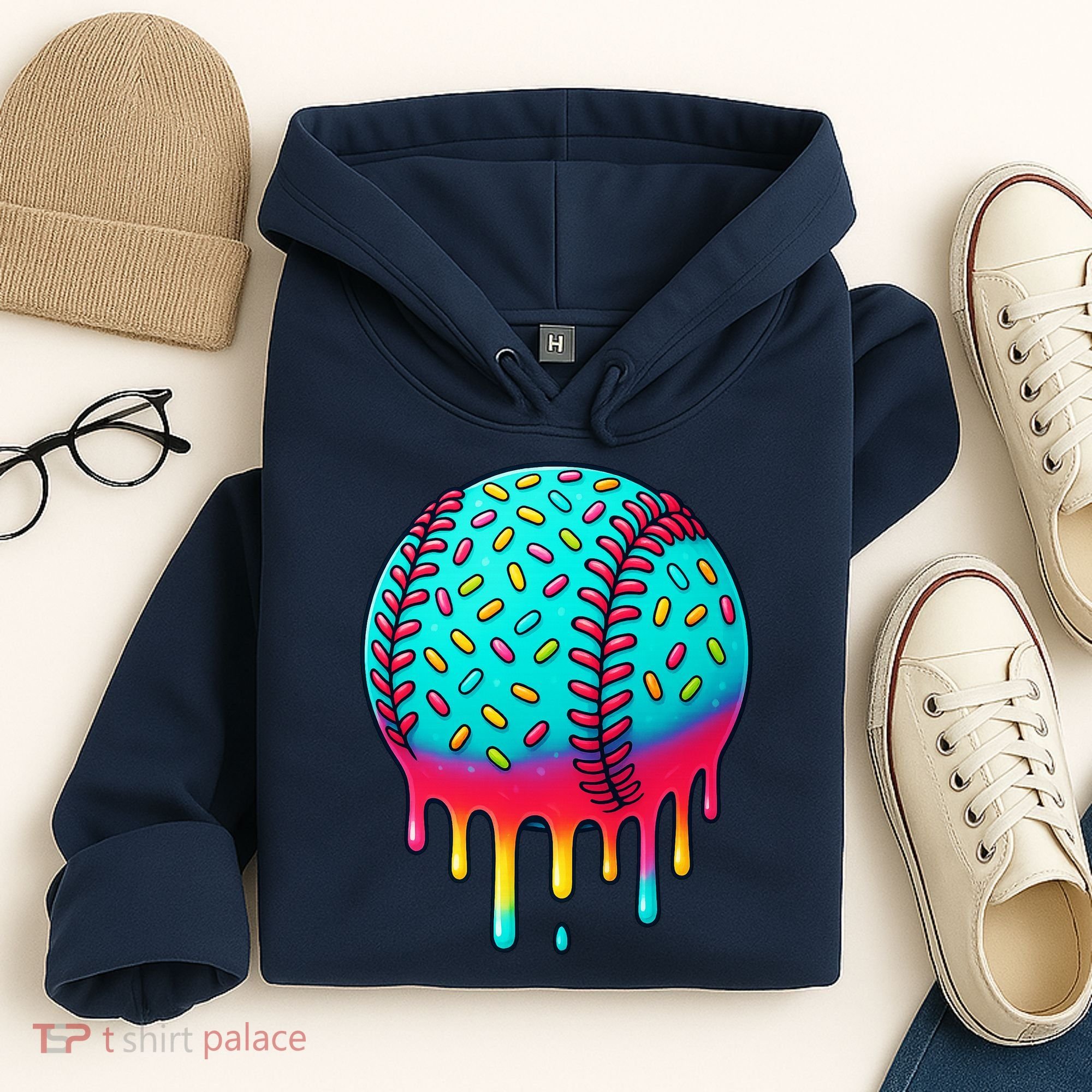 Ice Cream Drip Baseball Stuff Baseball Hoodie