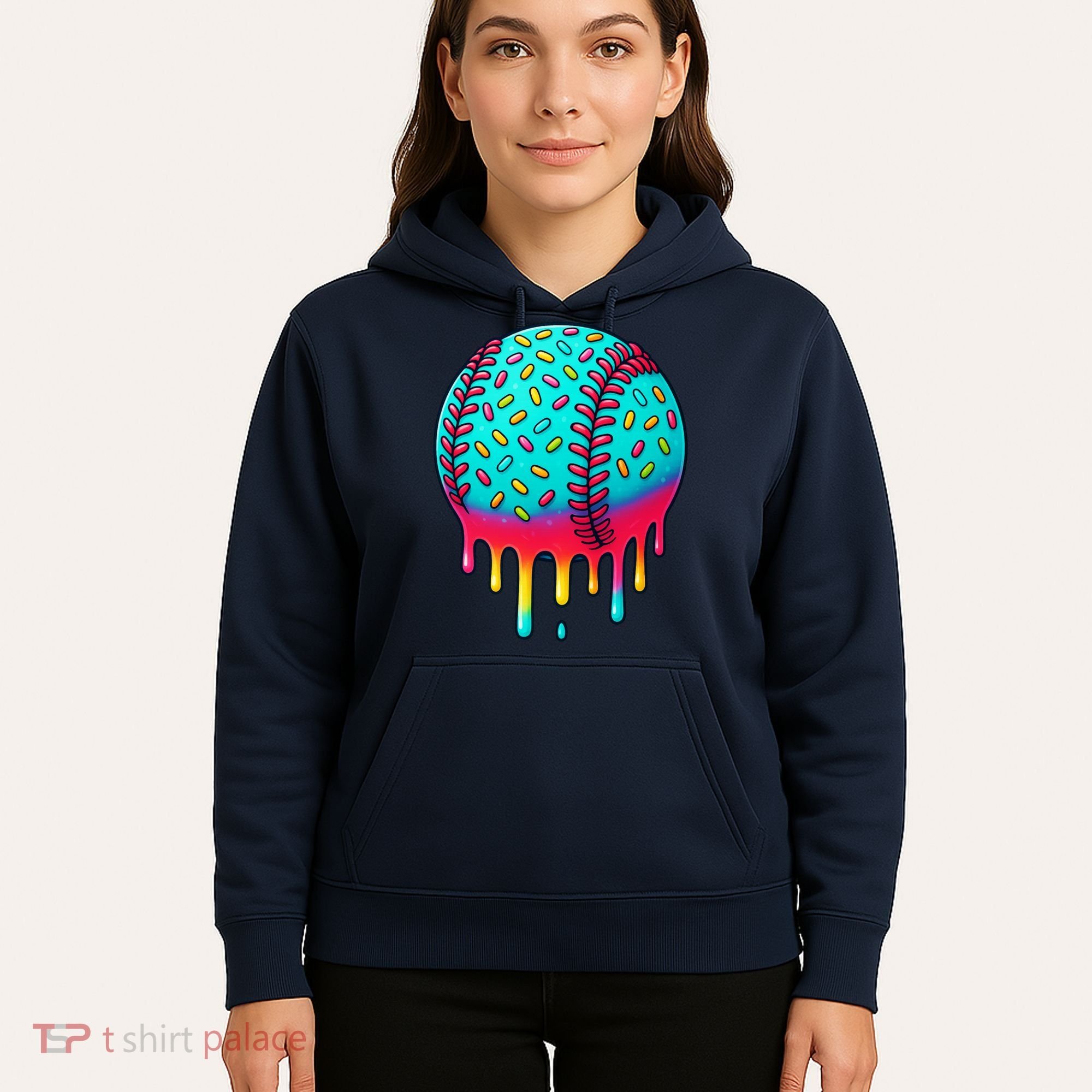 Ice Cream Drip Baseball Stuff Baseball Hoodie