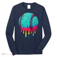 Ice Cream Drip Baseball Stuff Baseball Long Sleeve Shirt thumb 0