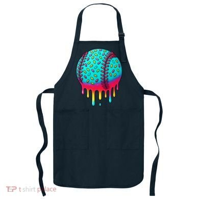 Ice Cream Drip Baseball Stuff Baseball Apron