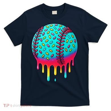 Ice Cream Drip Baseball Stuff Baseball T-Shirt
