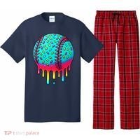 Ice Cream Drip Baseball Stuff Baseball Pajama Set thumb 0
