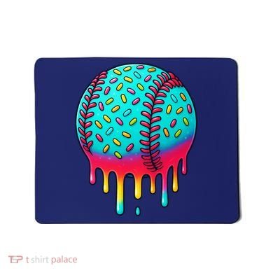 Ice Cream Drip Baseball Stuff Baseball Mousepad