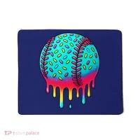 Ice Cream Drip Baseball Stuff Baseball Mousepad thumb 0