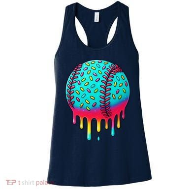 Ice Cream Drip Baseball Stuff Baseball Women's Tank Top