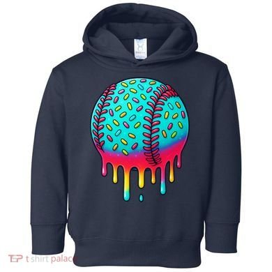 Ice Cream Drip Baseball Stuff Baseball Toddler Hoodie